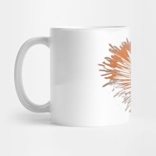 Explosive Orange Burst Graphic Tee Design No. 924 Mug